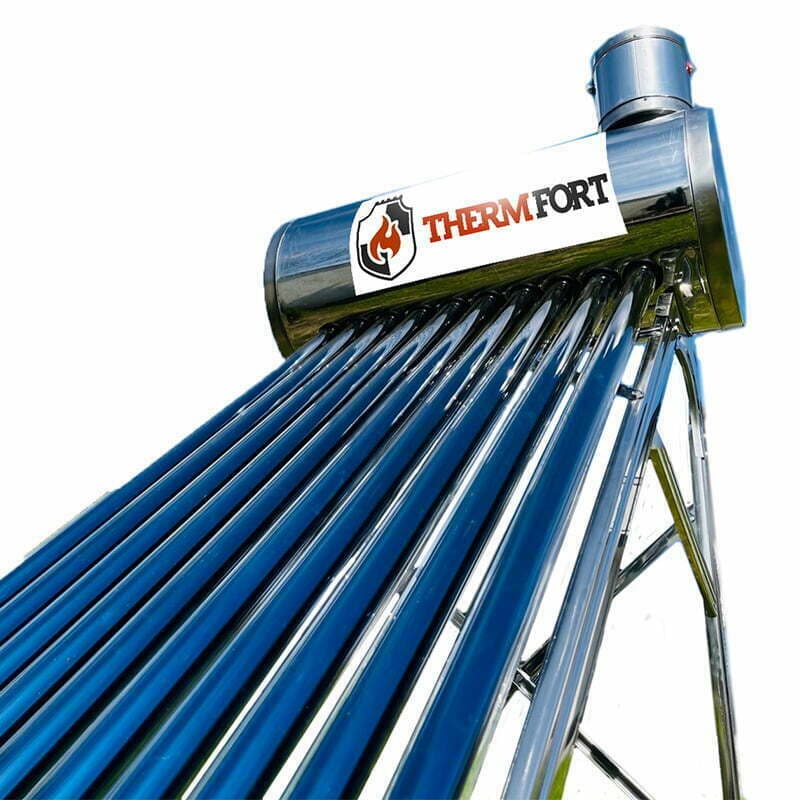 Panou Solar Presurizat Cu Serpentina 200L INOX 20 tuburi vidate
