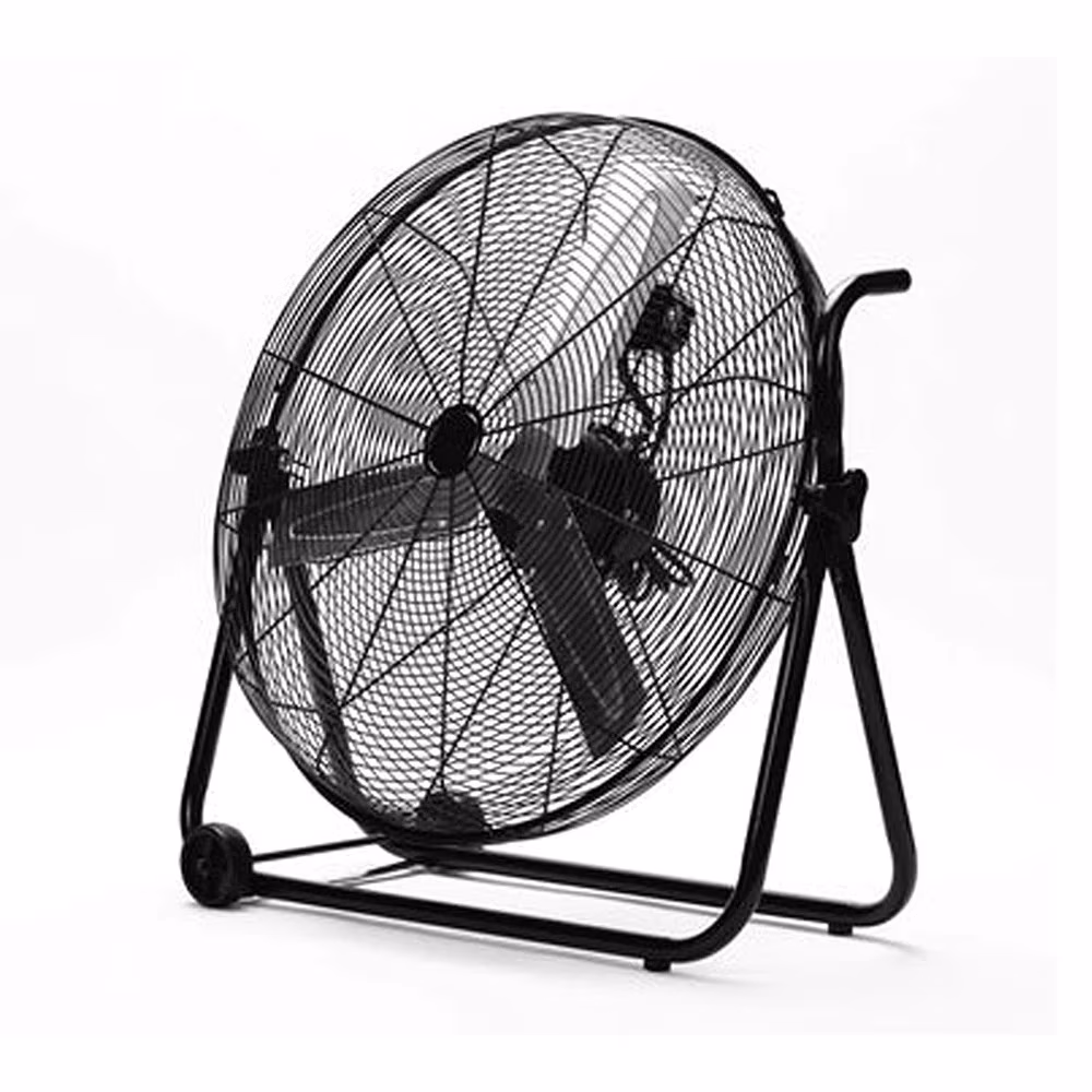 Ventilator industrial ZENITH 160W, 60cm, 3 viteze, negru, cu roti